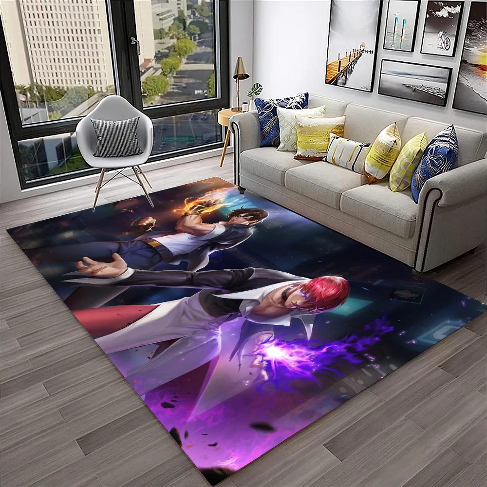 3D Retro Game King of Fighters Gamer Carpet Rug for Home Living Room Bedroom Sofa Doormat Decor,kids Area Rug Non-slip Floor Mat