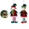 2Pcs Christmas Doll Pendant Cute Couple Doll Hat Hanging Foot Bell  Decor Christmas Crafts Supplies Christmas Decorations