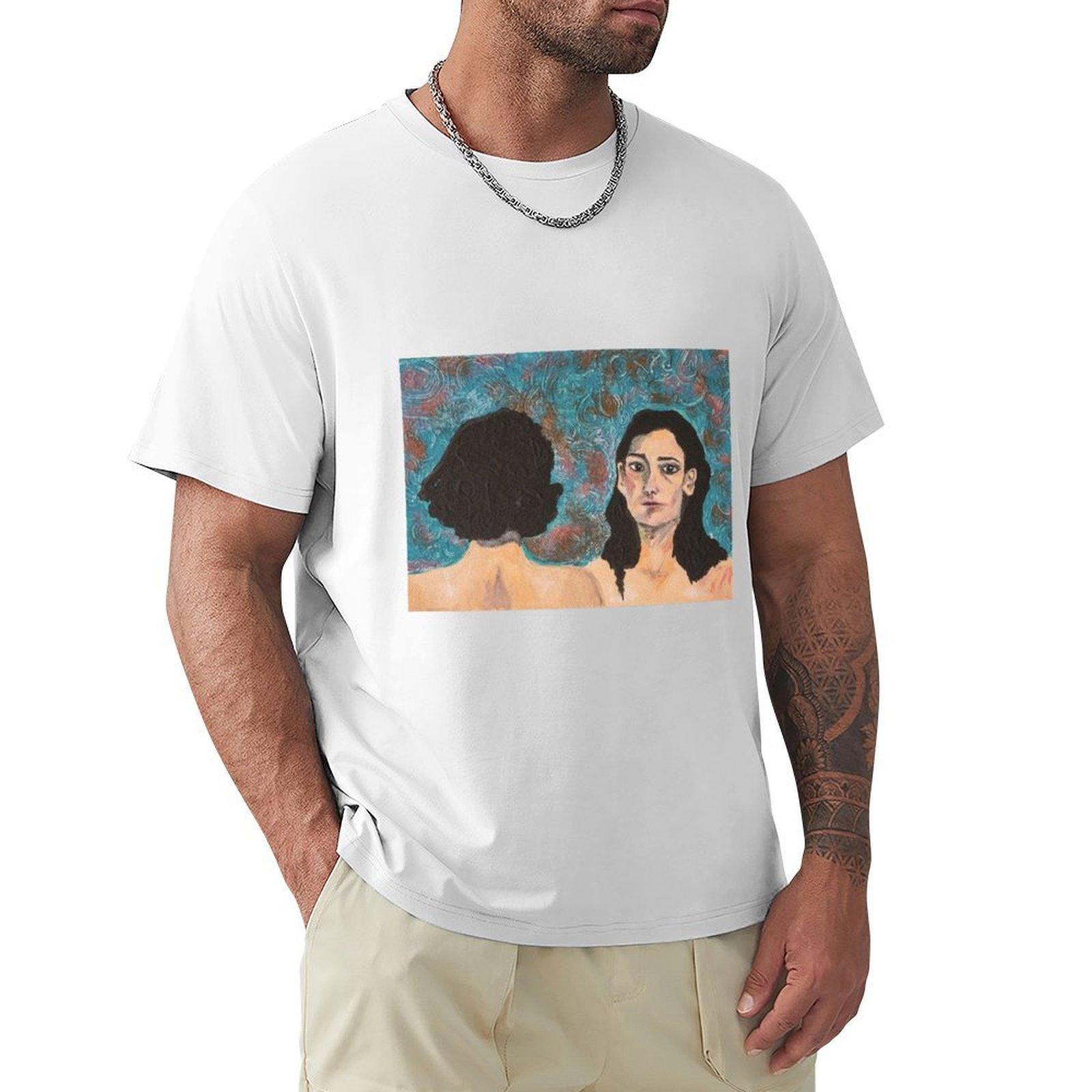 Fleabag Painting TShirt anime shirt heavyweights Mens cotton tshirt S
