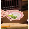 Japanese Style Ceramic Garlic Grater Plate Smooth Edge Porcelain Grater with Spout for Outdoor Camping Home Paste Making