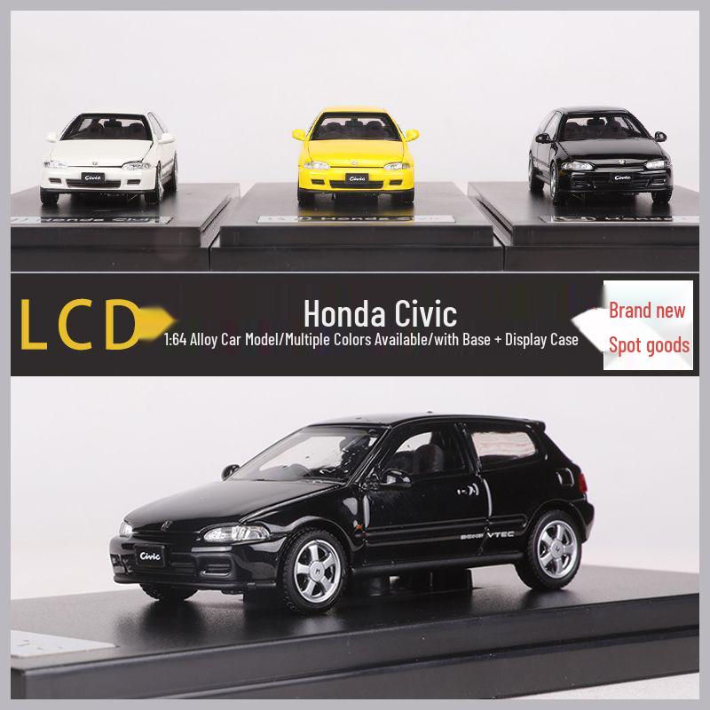 

1:64 Honda Civic Die-Cast Car Model Collection жёлтый