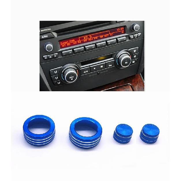 Car Air Conditioning Sound Knob Cover Interior Decoration For BMW 3 Series 2005-2013 E90 E91 E92 E93 ( 3 Or 4 Buttons Option)