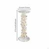 Textured Glass Candlestick Warm Atmosphere Candle Stand Artisanal Appearance Taper