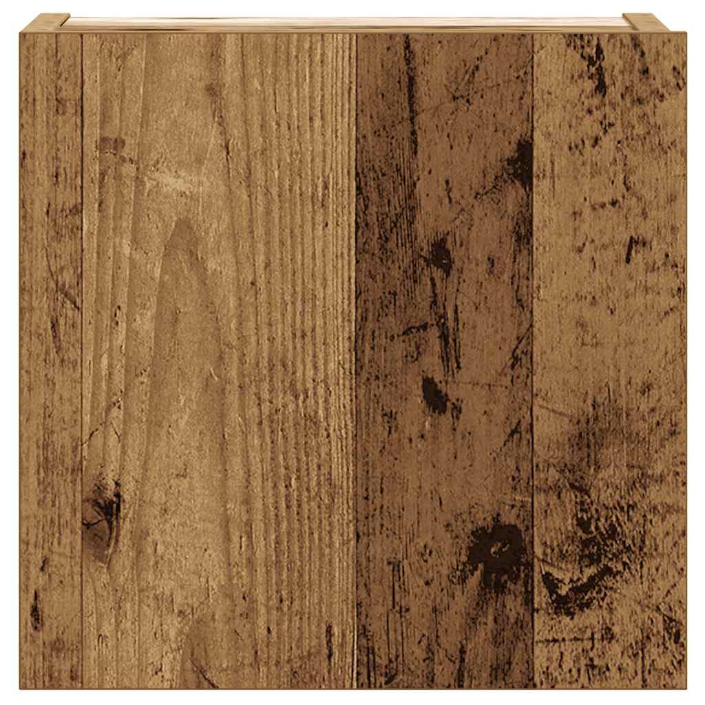 5 Piece Wall Mounted TV Cabinet Set Rustic Wood Look Engineered Wood