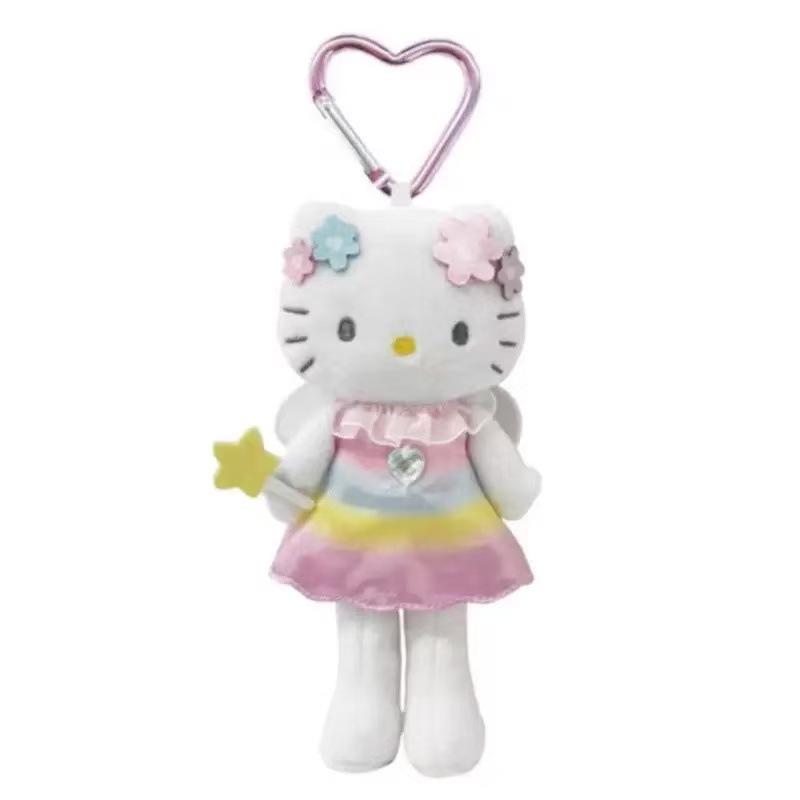 Sanrio Long-Legged Angel JK Uniform Plush Keychain and Heart Handbag Pendant