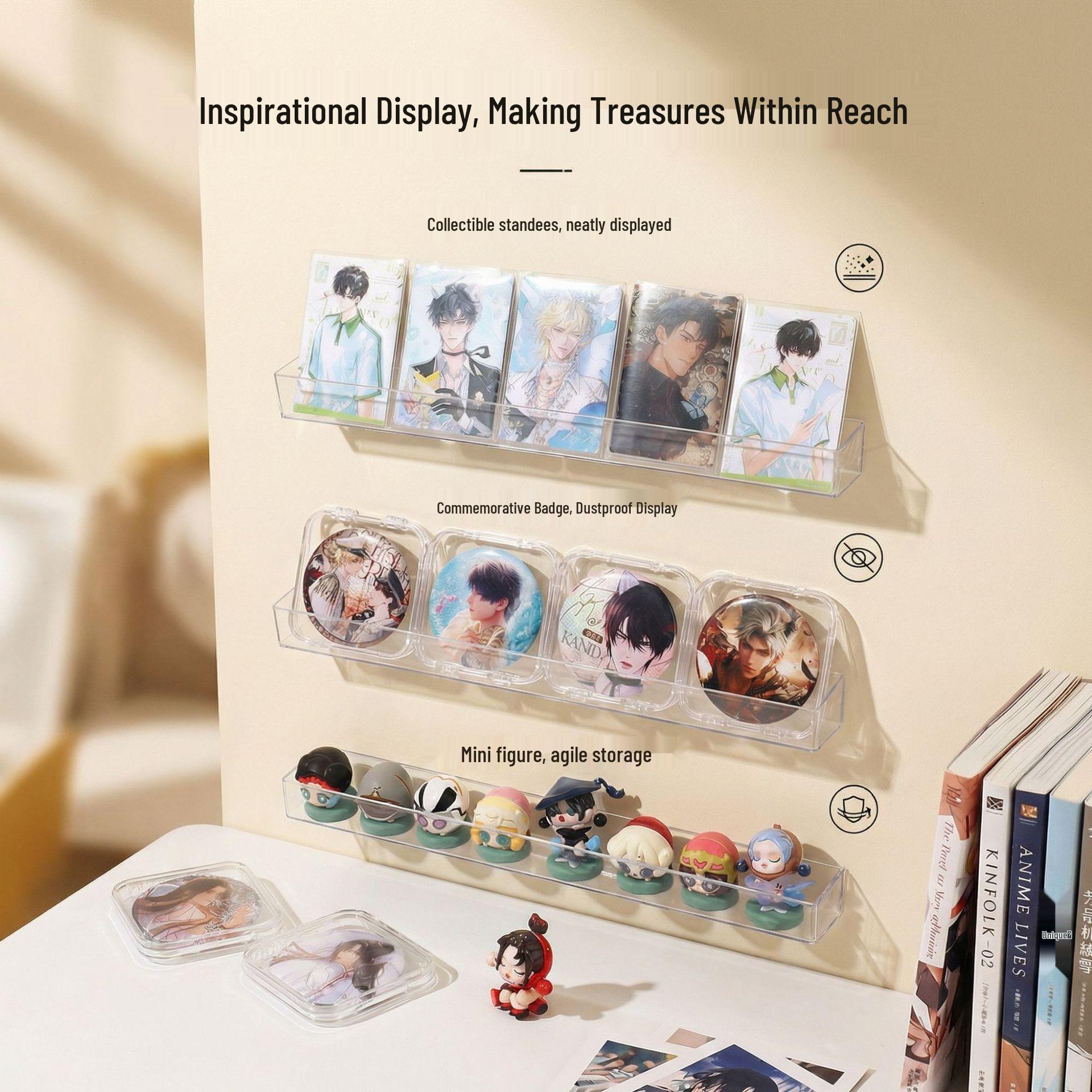 

Baji Wall-Mounted Display & Storage Stand for Merch & Badges Bulk Packaging