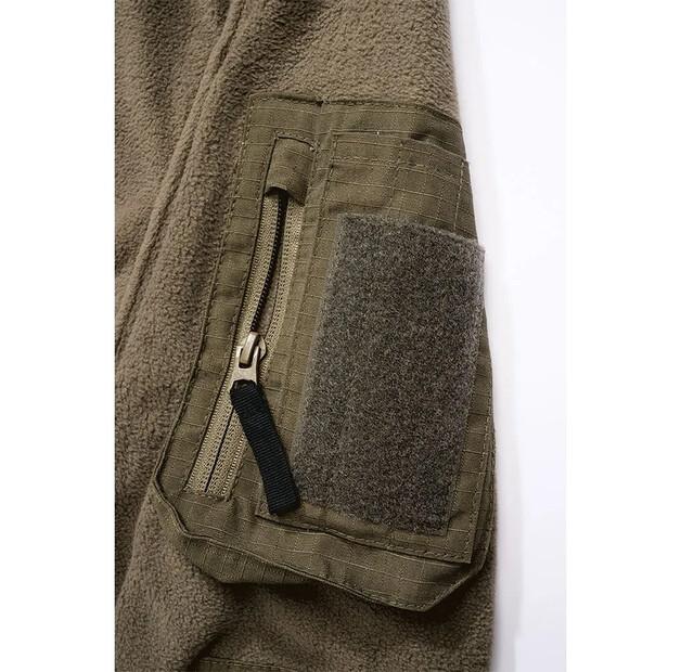 Brandit Флисовая кофта с полумолнией Troyer Ripstop