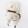 Russian Soviet Military Cap Trapper Hat Ushanka Russian Fur Hat Thick Warm Plush Earflap for Skiing Hunting