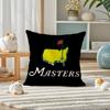 MMasters Golf Printing Pillow Case Silky Elegant Comfort Sofa Bed Invisible Zipper