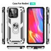 Kryt Pouzdro pro Xiaomi Redmi 10C 10 C Nárazuvzdorný Pancéřovaný Odolný Vojenský Ochranný Držák Prstenu Magnetické Pouzdro na Telefon