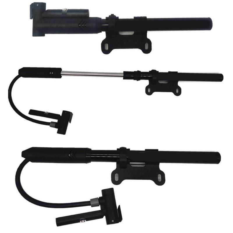 Portable Bicycles Tire Pump with Barometers High Pressure Hand Pump Small Bike Pump Cycling Tire Pump for Mountain Bikes