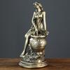 Goddess Resin Craft: European Retro Desktop Decoration, Copper Imitation Ornament