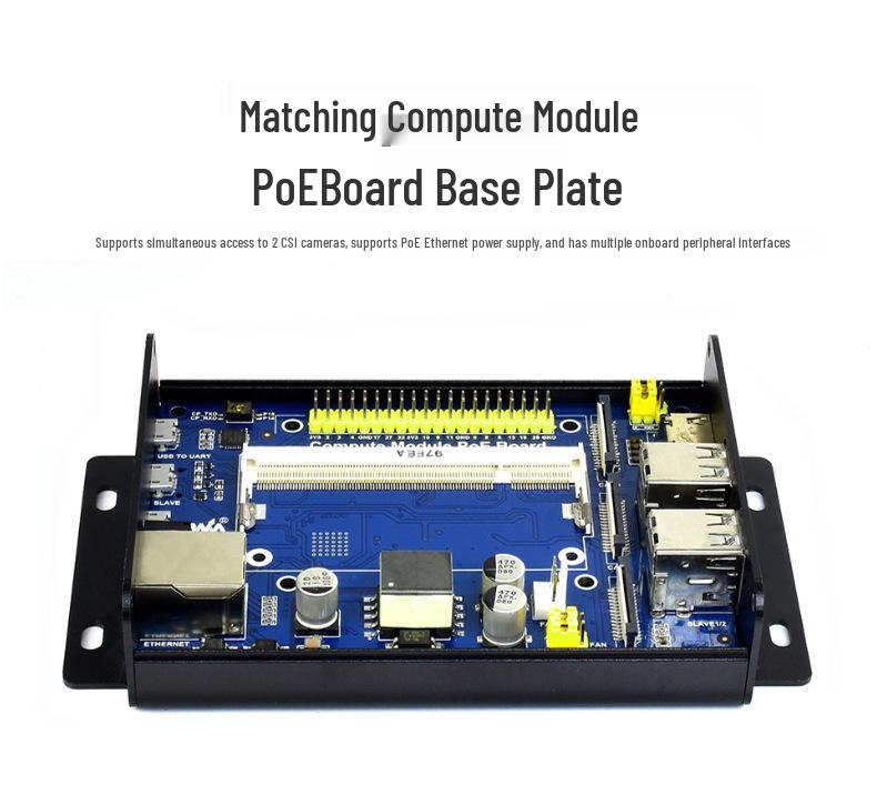 Raspberry Pi CM4S/CM3 Kit with Multi-Interface Expansion & PoE
