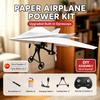 Foldable Remote Control Plane DIY Assembly Electric Aircraft Model Paper Airplane Kit  Children