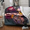 1pc KPop Demon Hunters11 Blanket, Gift, for Men and Women, Soft Blanket, Good for Sofa Bed Couch Travel, Lightweight Flannel Blanket