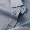 FIRS Men's Wool & Silk Blend Thickened Brushed Long Sleeve Polo Shirt