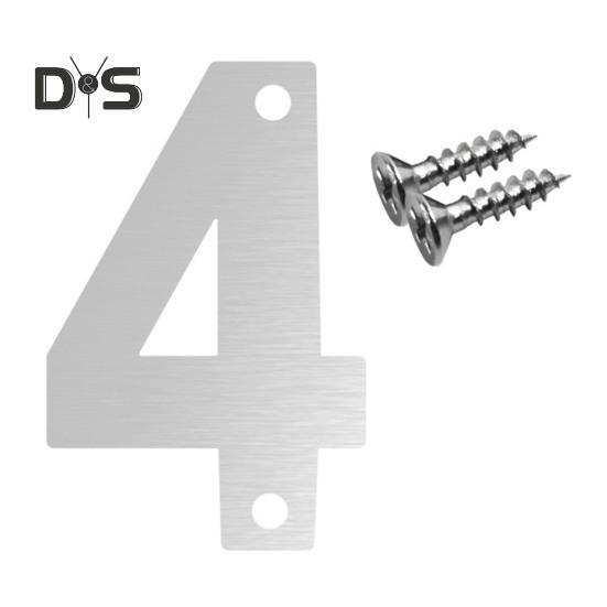 Schwebende Hausnummern für den Außenbereich, Adress- und Türnummern aus Edelstahl/Metall für Zuhause, Büro, Briefkasten, Hof