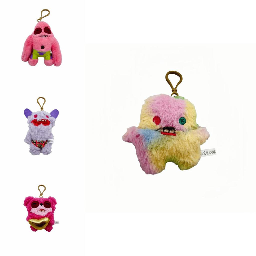 Fuggler Big Teeth Monster Plush Keychain With Cartoon Design For Kids And Gift Use