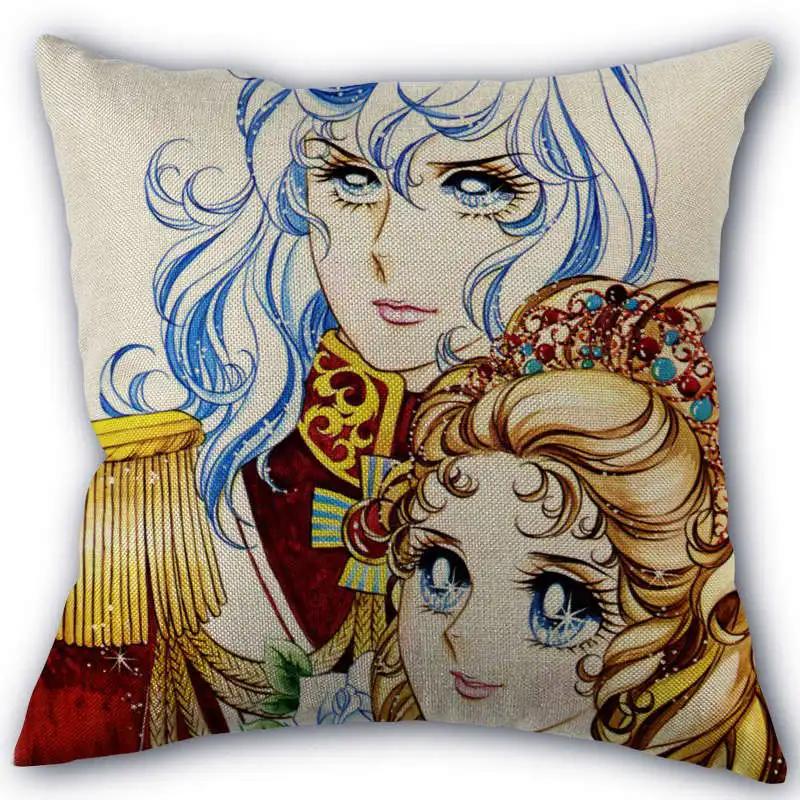 The Rose of Versailles Pillowcase Cotton Linen Fabric Square Zipper Pillowcase New 45X45cm Wedding Decorative Pillow Cover 0406