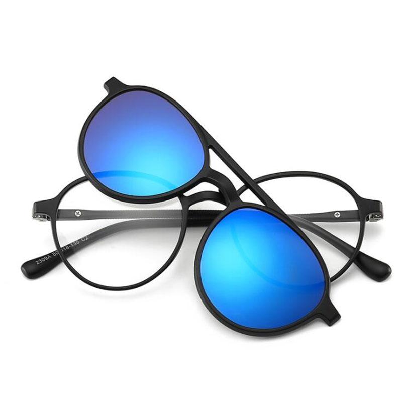 

2309 Magnet Clip Small Double Beam Myopia Glasses 0 -0.5 -1.0 -2.0 To -6.0 Hyperopia Sunglasses +0.5 +1.0 +2.0 To +6 Myopia -3.75