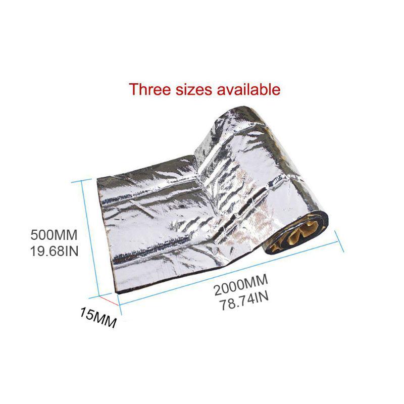 Vibration Isolation 50x200cm 5/10/15mm Car Sound Deadener Mat Noise Bonnet Insulation Deadening for Hood Engine Sticker Auto