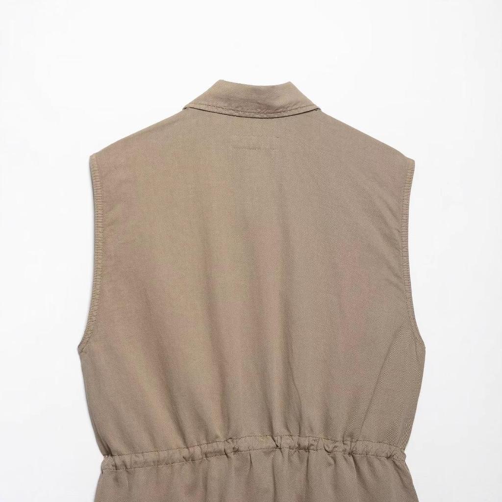 Spring 2025 Women's European & American Style Pocket Short Dress