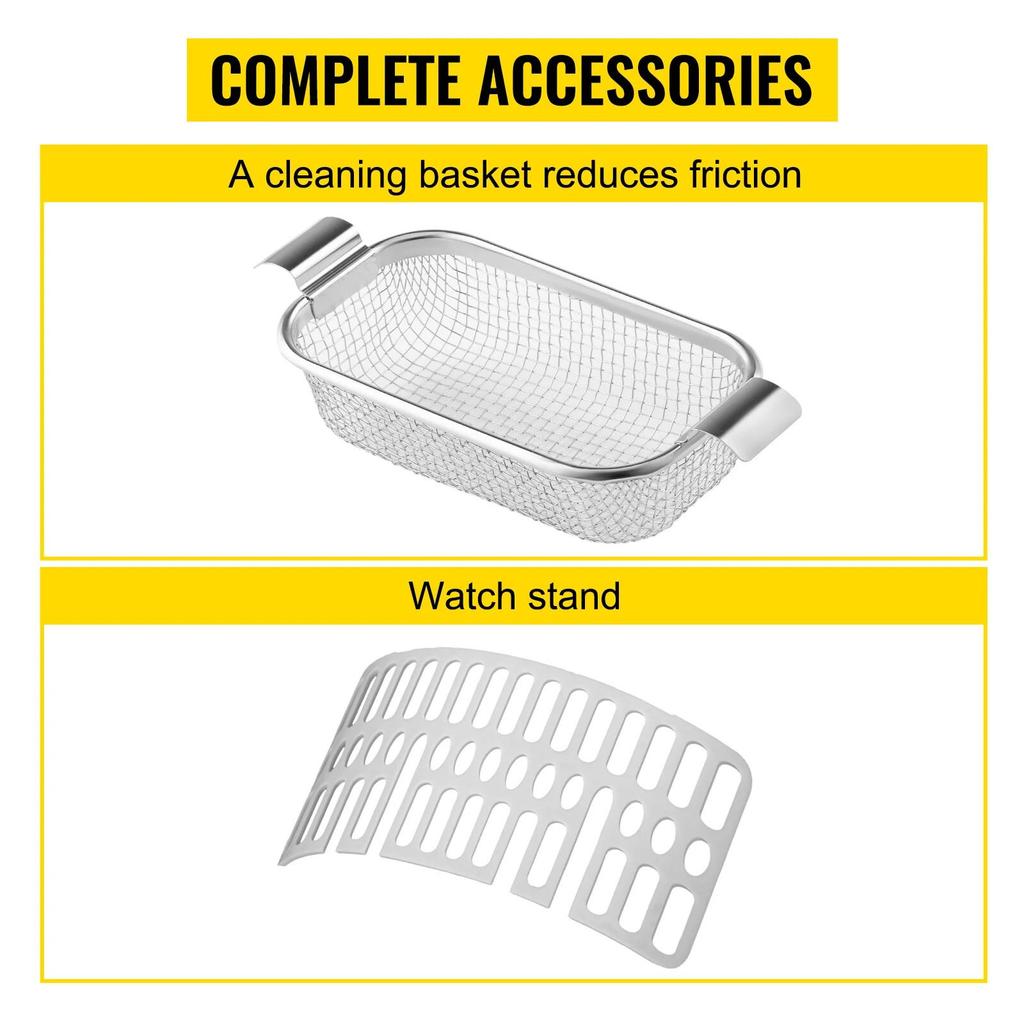 0.8L Ultrasonic Cleaner - Cleaning Equipment - Ultrasonic Cleaning Basket
