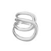 Hip Hop Exaggerated Wide Cuff Bangle/Finger Ring Stylish Geometric Jewelry Handmade Accessories for Women and Men