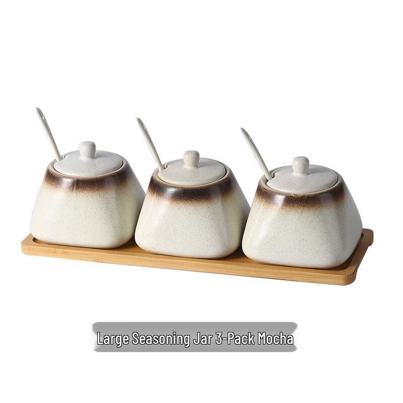 Japanese Ceramic Seasoning Jar Set