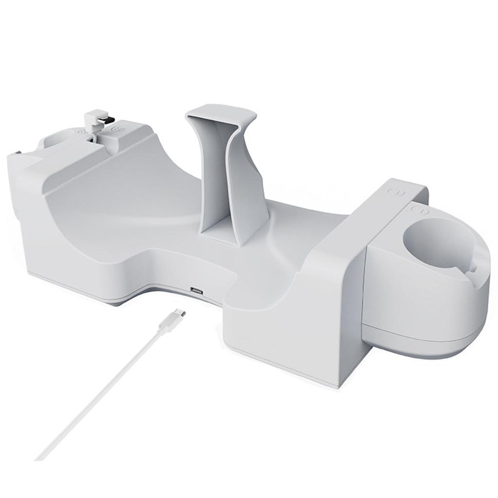 Charging Dock for VR Headset Wall Mountable Charging Station with LED Light Say Goodbye To Low Battery for MetaQuest 3