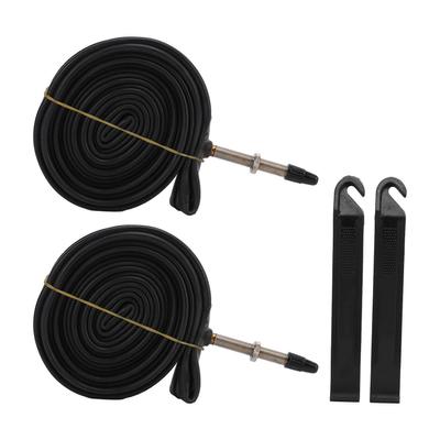 2 balení duše na kolo 700x23C 700c Presta Valve duše z butylové pryže na kolo se 2 páčkami na pneumatiky 700X23C