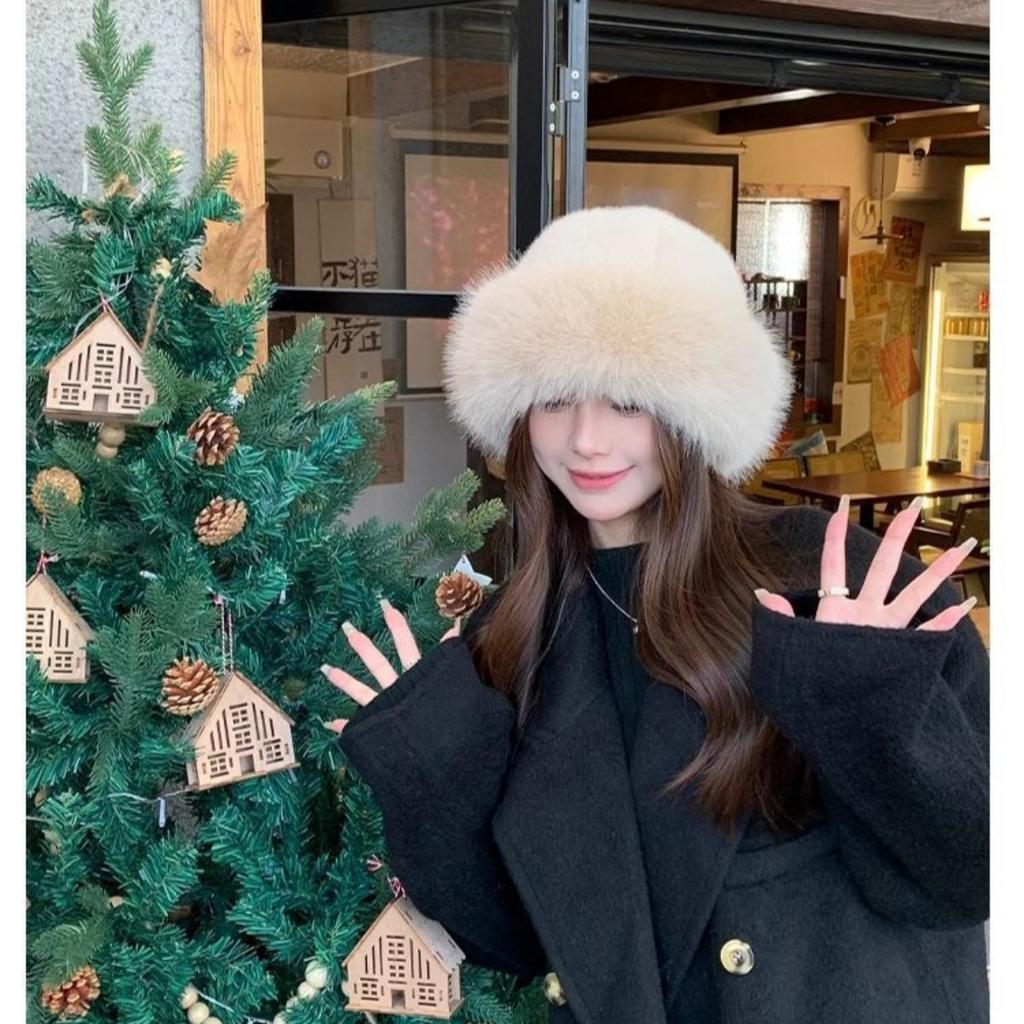 Plush, Mongolian Hat, Cold Resistant, Warm, Thickened, Basin Hat, Ear Protection, Fisherman's Hat