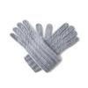 Cashmere WoThickened Warm Knitted Gloves with Twisted Patterns and Extended Finger Parts In Solid Color for Outdoor Cycling