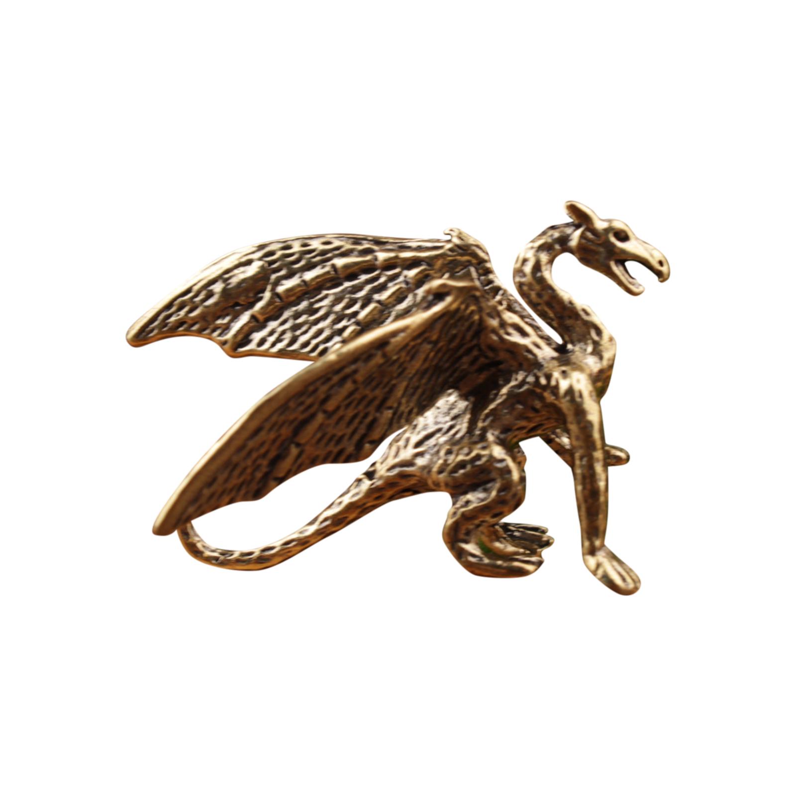 

Серия Латунный Дракон Антикварные Украшения Ручная Работа Медь Настольное Украшение для Дома One Size