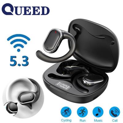 Nieuwe OWS hangende oor Bluetooth-headset Nummer toonde scherm Groot vermogen Ultra-langere levensduur van de batterij