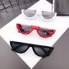 Fashion Semiframe Sunglasses With Uv Protection For Outdoor Activities And Stylish Wear