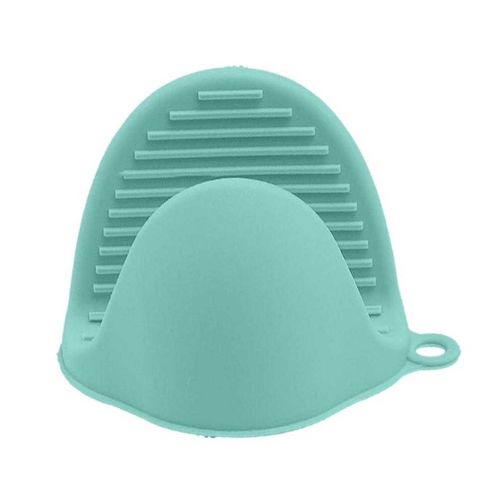 Dicke Silikon-Ofenhandschuhe Hitzebeständig Mikrowellen-Griffe zum Kochen Rutschfest Verbrühschutz Topflappen-Clips für die Küche