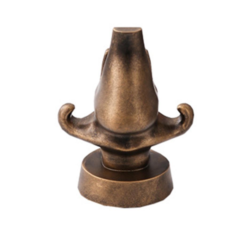 

Nose Shape Eyeglasses Stand Creative Desktop Glasses Holder Nose Resin Sculpture Nightstand Use бронзовый