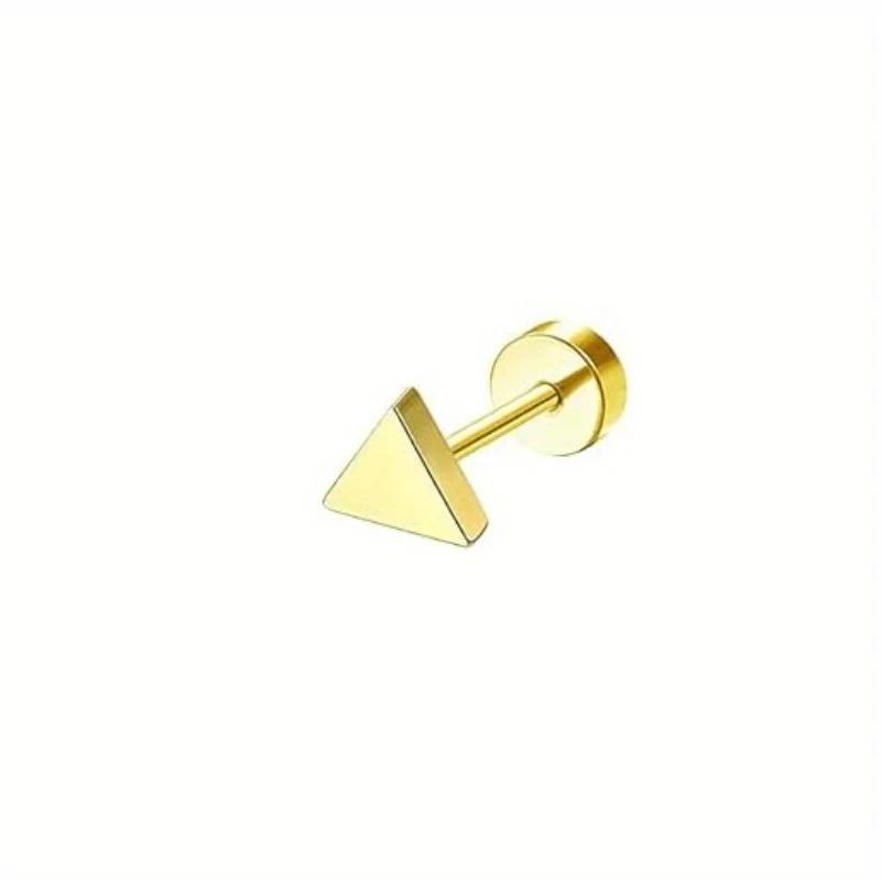 Bobisty 1Piece Earrings for Women Men Stainless Steel Tiny Cartilage Star Moon Heart Elegant Cartilage Piercing Jewelry
