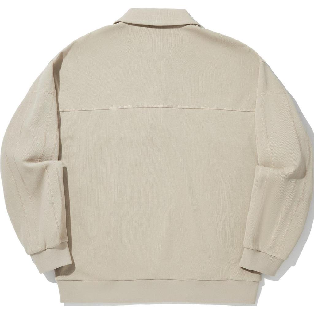 Li Ning Trendy Sports Series Comfortable Casual Simple Polo Loose Sweatshirt Unisex Sweatshirt Light-Tea Khaki AWDUH03-1