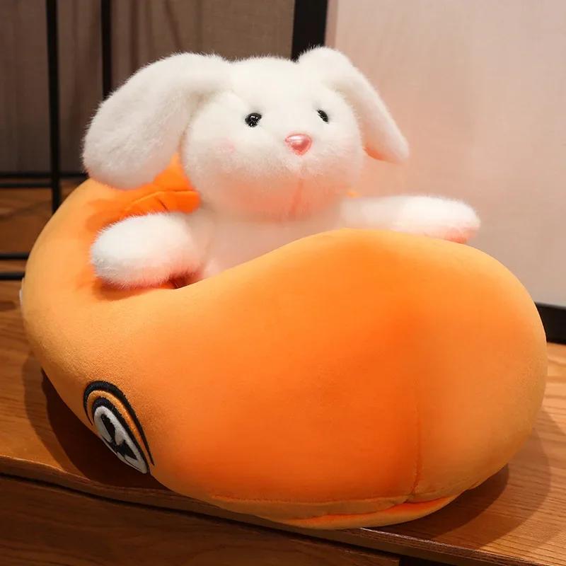 

Kawaii кролик и редис автомобиль Винни Пух мягкая плюшевая игрушка подушка мультфильм аниме детские рождественские подарки Small size