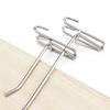 Durable 5-25cm Screen Hooks 3.2mm Thickness Supermarket Wire Mesh Hanging Hooks Stainless Steel Grid Hooks For Screen Grid