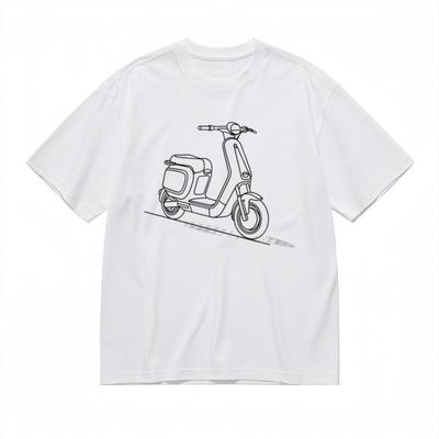 Herren Trend Ganzjahres Klassisches T-Shirt Urban Pendler Fahrzeug Grafik T-Shirt