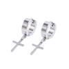 Unisex Round Circle Stainless Steel Titanium Hoop Earrings Jewelry set Drop Earring Stud Earring
