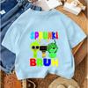 2026 Sommer Lässig Rundhals Mode Oberteil Streetwear Niedlich Kawaii Sprunki Musikspiel Kinder T-Shirt