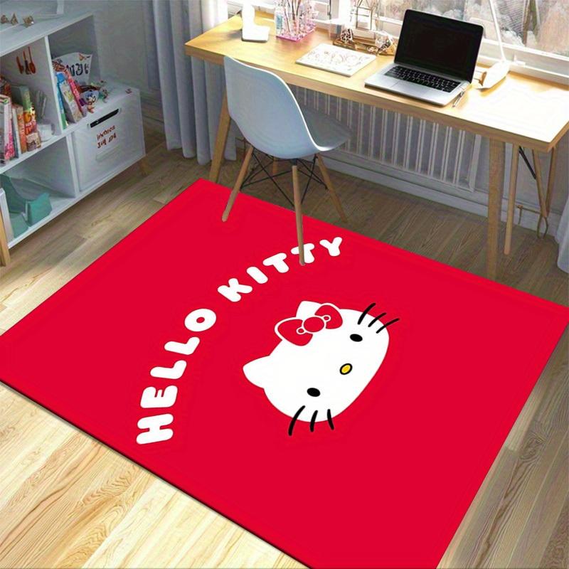 1pc Hello Kitty Red Background with Bow - Perfect for Home Decor, Office Carpets, Outdoor Rugs, and Gift Ideas!z2748