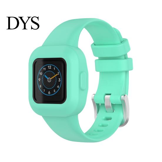 Silicone Watch Band One-piece Soft Wrist Bracelet Replacement Strap Watchband for Garmin Fit JR3/Vivofit Jr.3