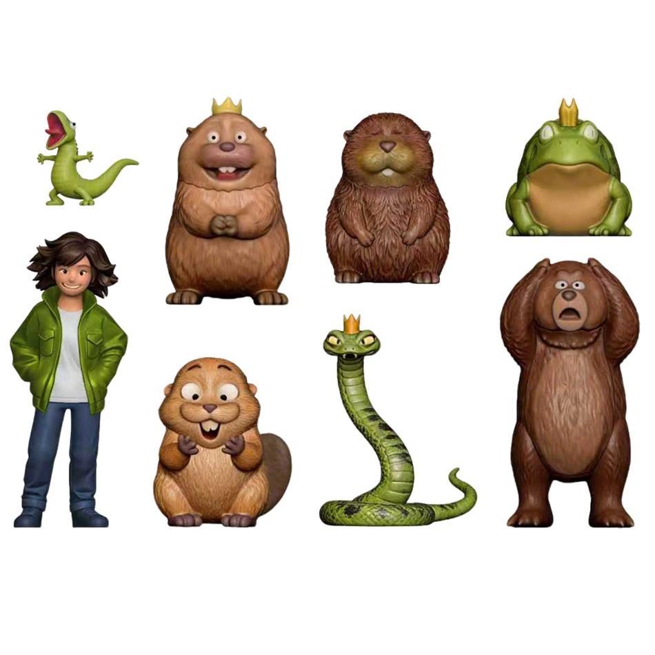 Disney Pixar Hoppers Beavers Transform Action Figure Set 8PCS Cute Cartoon PVC Model Toy Kids Gift Collection