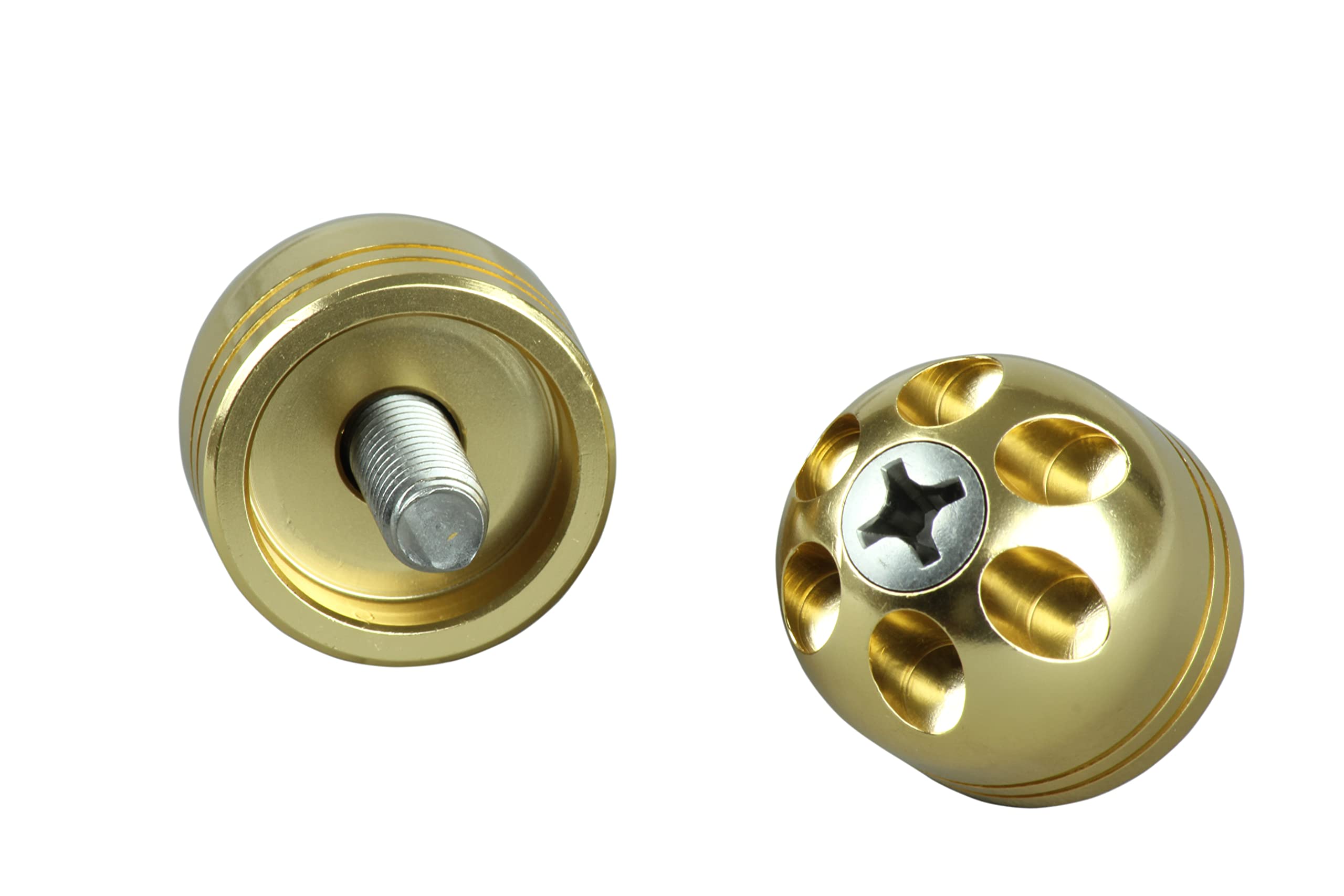 POSH FAITH Motorcycle Supplies Handle Bar End VIVID Aluminum Big золотой