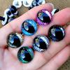 20 stuks 7 Kleuren Kristallen Ogen Knutselen Retro Stijl Pop 3D Hars Kattenogen